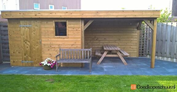 Houten tuinschuur Zuidbroek, Groningen – Goedkopeschuur.nl