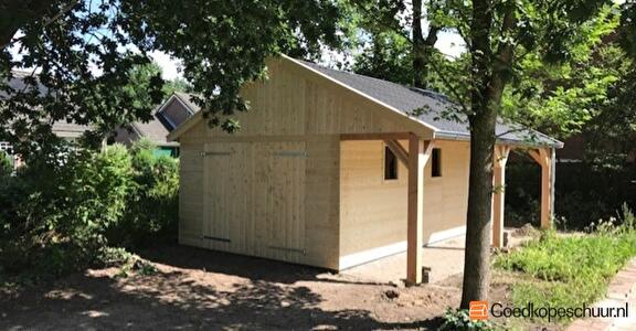 houten schuur bouwen