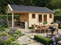 Houten tuinhuisje D